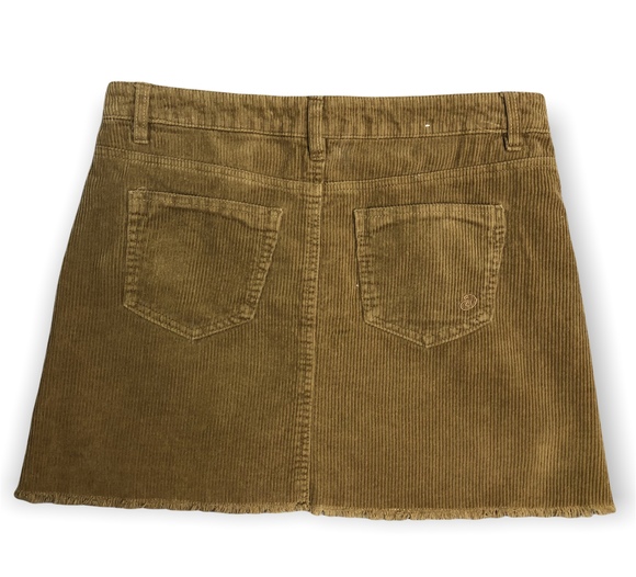 Indigo Rein Half Button Front Corduroy Mini Skirt - Picture 5 of 6